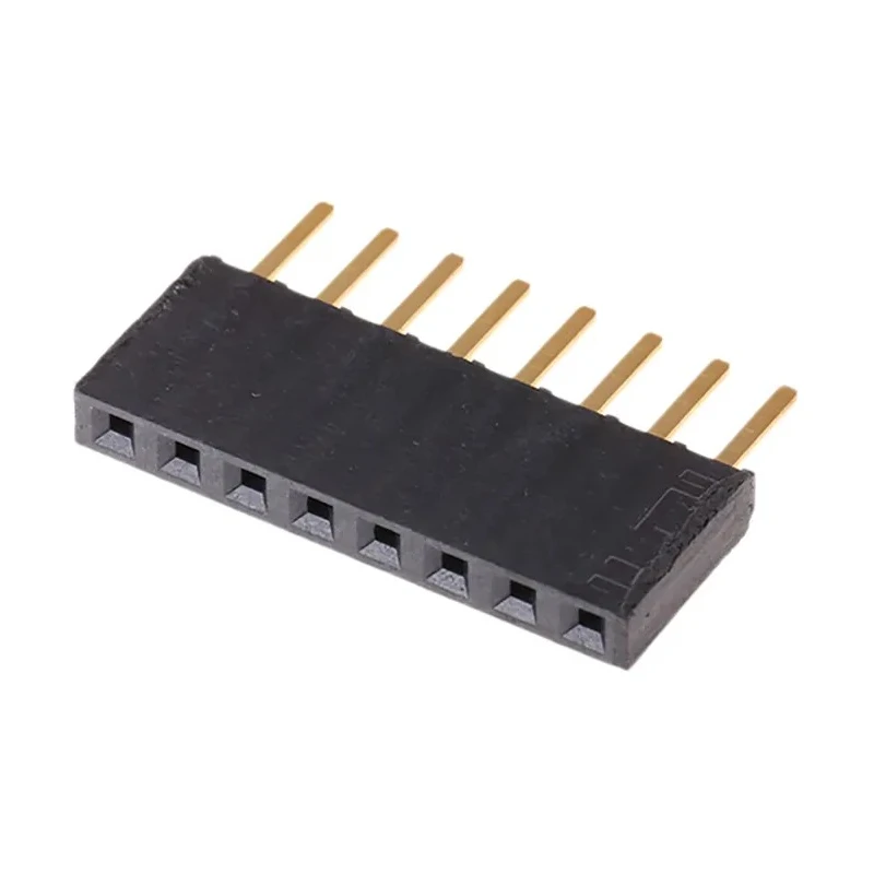 Samtec SSW Series Straight Through Hole PCB Socket, 8-Contact, 1 Row, 2.54 mm Pitch, 550V AC Voltage Rating SSW-108-02-G-S