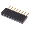 Samtec SSW Series Straight Through Hole PCB Socket, 8-Contact, 1 Row, 2.54 mm Pitch, 550V AC Voltage Rating SSW-108-02-G-S