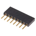 Samtec SSW Series Straight Through Hole PCB Socket, 8-Contact, 1 Row, 2.54 mm Pitch, 550V AC Voltage Rating SSW-108-02-G-S