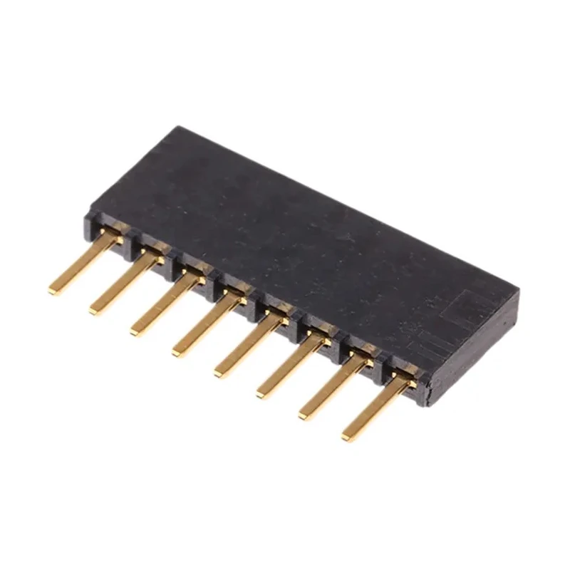 Samtec SSW Series Straight Through Hole PCB Socket, 8-Contact, 1 Row, 2.54 mm Pitch, 550V AC Voltage Rating SSW-108-02-G-S