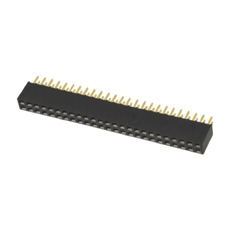 Samtec SSQ Series Straight Through Hole PCB Socket, Board-to-Board, 50-Contact, 2 Row, 2.54 mm Pitch, 7.6A SSQ-125-01-G-D