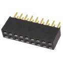 Samtec SSQ Series Straight Through Hole PCB Socket, 18-Contact, 2 Row, 2.54 mm Pitch, 7.6A, 550V, Liquid SSQ-109-01-G-D