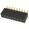 Samtec SSQ Series Straight Through Hole PCB Socket, 18-Contact, 2 Row, 2.54 mm Pitch, 7.6A, 550V, Liquid SSQ-109-01-G-D