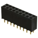 Samtec SSW Series Straight Through Hole PCB Socket 18-Contact 2 Row 2.54 mm Pitch Solder SSW-109-01-G-D