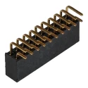 Wurth Elektronik SSW Series Right Angle Through Hole Board-to-Board PCB Socket 10 Contacts 2 Row 2.54 mm SSW-110-02-G-D-RA