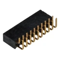Wurth Elektronik SSW Series Right Angle Through Hole Board-to-Board PCB Socket 10 Contacts 2 Row 2.54 mm SSW-110-02-G-D-RA
