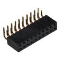 Wurth Elektronik SSW Series Right Angle Through Hole Board-to-Board PCB Socket 10 Contacts 2 Row 2.54 mm SSW-110-02-G-D-RA