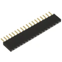 Samtec SSW Series Straight Through Hole PCB Socket, 18-Contact, 1 Row, 2.54 mm Pitch, 6.9 A, 550 V, Gold SSW-118-02-G-S