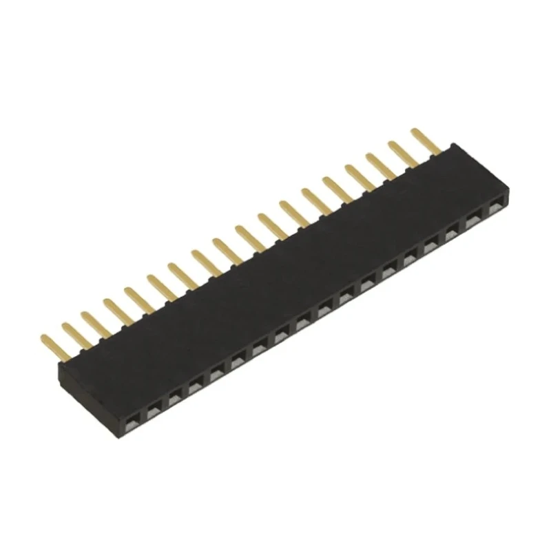 Samtec SSW Series Straight Through Hole PCB Socket, 18-Contact, 1 Row, 2.54 mm Pitch, 6.9 A, 550 V, Gold SSW-118-02-G-S