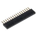 Samtec SSW Series Straight Through Hole PCB Socket, 16-Contact, 1 Row, 2.54 mm Pitch, Solder Termination SSW-116-02-G-S