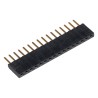 Samtec SSW Series Straight Through Hole PCB Socket, 16-Contact, 1 Row, 2.54 mm Pitch, Solder Termination SSW-116-02-G-S