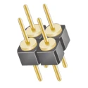 Samtec TD Series Straight Through Hole Pin Header, 4 Contacts, 2.54 mm Pitch, 2 Row, Unshrouded TD-102-G-A