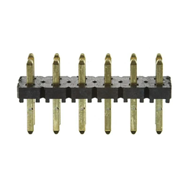 Samtec TLW Series Straight Through Hole Pin Header 12 Contacts 2.54 mm Pitch 2 Row Unshrouded TLW-106-05-G-D
