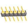 Samtec TS Series Straight Through Hole Pin Header, 6 Contacts, 2.54 mm Pitch, 1 Row, Unshrouded TS-106-G-A