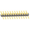 Samtec TS Series Straight Through Hole Pin Header 12 Contacts 2.54 mm Pitch 1 Row Unshrouded TS-112-G-A