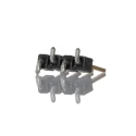 Samtec TSM Series Straight Surface Pin Header, 4 Contacts, 2.54 mm Pitch, 1 Row, Unshrouded, 7A Current TSM-104-01-L-SV