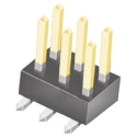 Samtec TSM Series Straight Surface Pin Header, 6 Contacts, 2.54 mm Pitch, 2 Row, Unshrouded TSM-103-02-L-DV