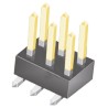 Samtec TSM Series Straight Surface Pin Header, 6 Contacts, 2.54 mm Pitch, 2 Row, Unshrouded TSM-103-02-L-DV