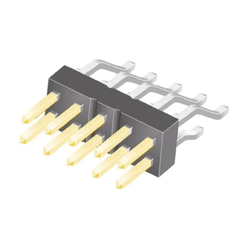 Samtec TSM Series Right Angle Surface Pin Header, 10 Contacts, 2.54 mm Pitch, 2 Row, Unshrouded TSM-105-01-L-DH