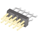 Samtec TSM Series Right Angle Surface Pin Header, 10 Contacts, 2.54 mm Pitch, 2 Row, Unshrouded TSM-105-02-L-DH