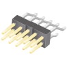 Samtec TSM Series Right Angle Surface Pin Header, 10 Contacts, 2.54 mm Pitch, 2 Row, Unshrouded TSM-105-02-L-DH