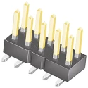 Samtec TSM Series Straight Surface Pin Header 10 Contacts 2.54 mm Pitch 2 Row Unshrouded TSM-105-02-L-DV