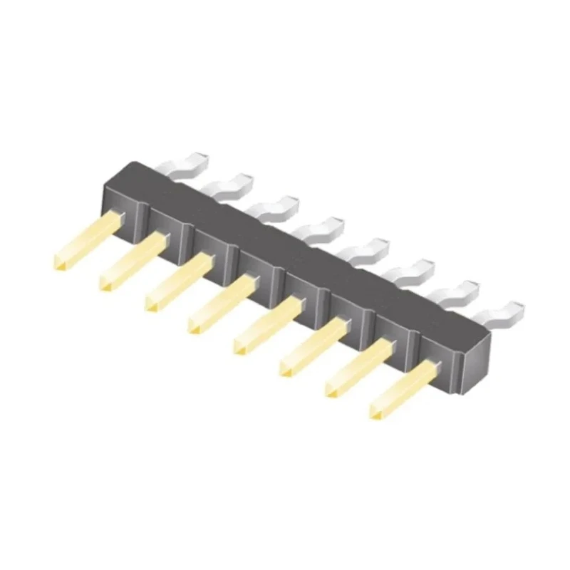 Samtec TSM Series Right Angle Surface Pin Header, 12 Contacts, 2.54 mm Pitch, 1 Row, Unshrouded TSM-112-01-L-SH