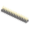 Samtec TSM Series Straight Surface Pin Header, 32 Contacts, 2.54 mm Pitch, 2 Row, Unshrouded TSM-116-01-L-DV
