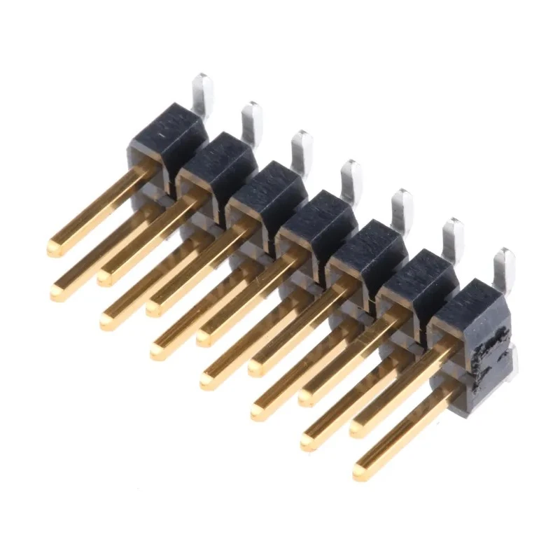 Samtec TSM Series Straight Surface Pin Header 14 Contacts 2.54 mm Pitch 2 Row Unshrouded TSM-107-01-L-DV