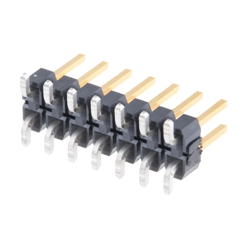 Samtec TSM Series Straight Surface Pin Header 14 Contacts 2.54 mm Pitch 2 Row Unshrouded TSM-107-01-L-DV