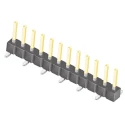 Samtec TSM Series Straight Surface Pin Header, 12 Contacts, 2.54 mm Pitch, 1 Row, Unshrouded TSM-112-02-L-SV