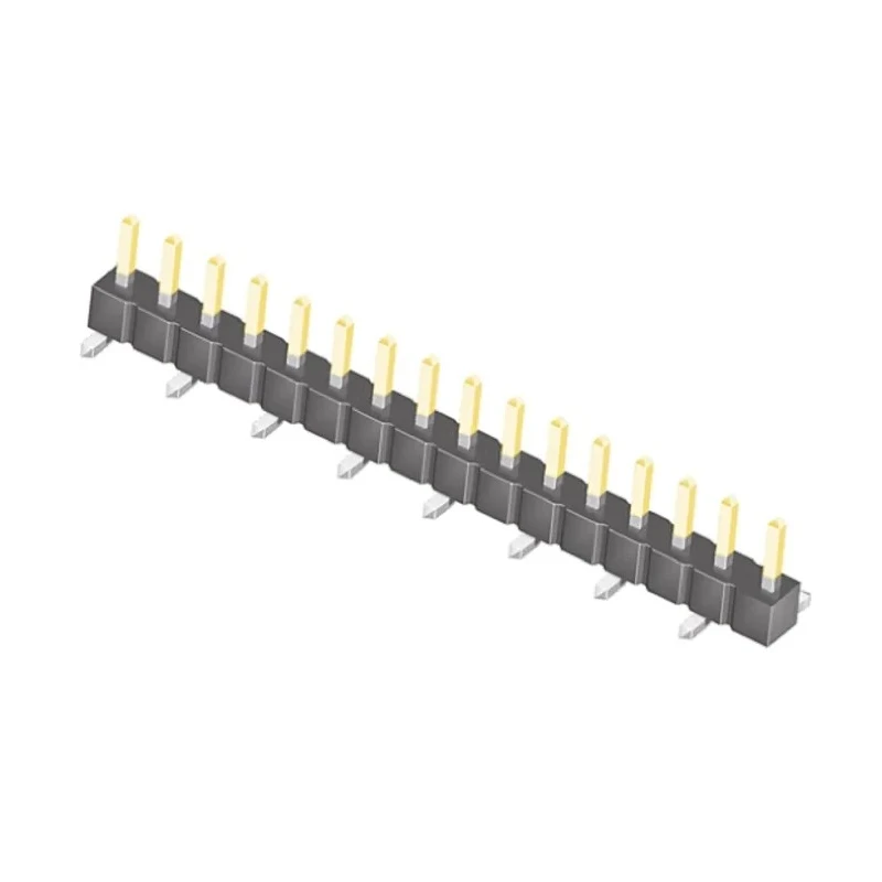 Samtec TSM Series Straight Surface Pin Header 16 Contacts 2.54 mm Pitch 1 Row Unshrouded TSM-116-01-L-SV