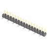 Samtec TSM Series Straight Surface Pin Header 16 Contacts 2.54 mm Pitch 1 Row Unshrouded TSM-116-01-L-SV