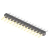 Samtec TSM Series Right Angle Surface Pin Header 14 Contacts 2.54 mm Pitch 1 Row Unshrouded TSM-114-01-L-SH