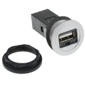 HARTING Straight Panel Female USB 2.0 Connector 1 Port 5A IP20 09454521901