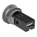 HARTING Straight Panel Female USB 2.0 Connector 1 Port 5A IP20 09454521901
