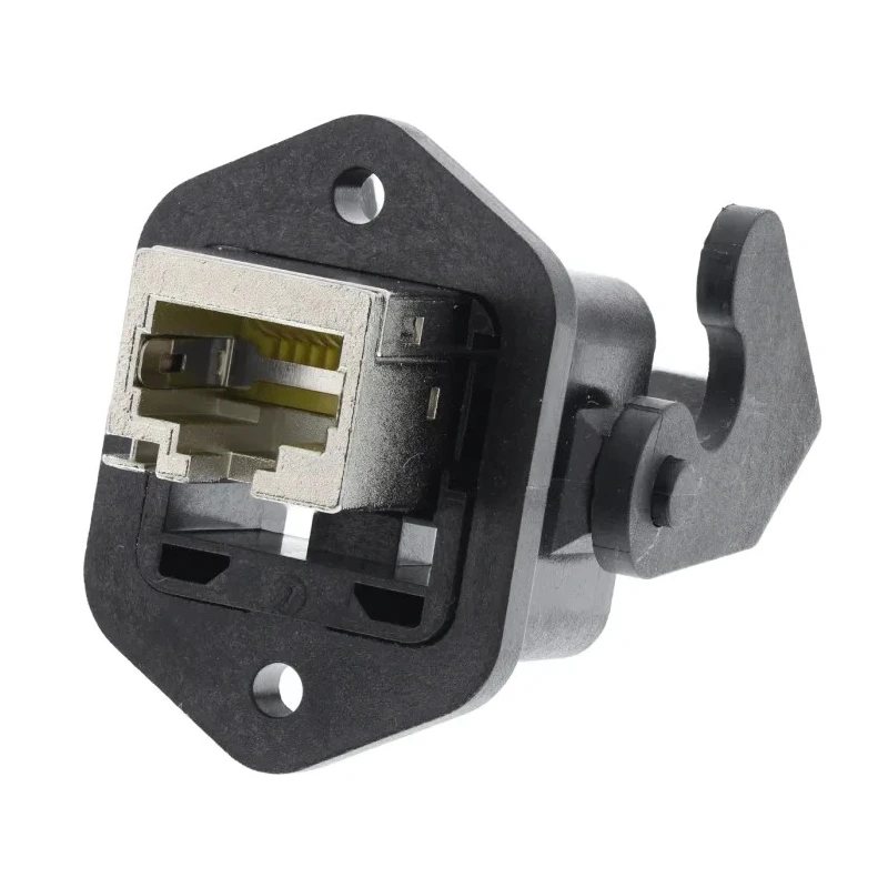 HARTING Han 3A RJ45 Series Cat6 Shielded Female Panel Mount RJ45 Connector, Straight, 1 Port 8 Way RJ45