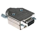 MH Connectors D-Sub 9 Way Straight Steel Housing Connector 250V 5A MHDM9-DB9S-K