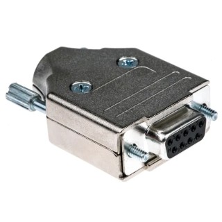 MH Connectors D-Sub 9 Way Straight Steel Housing Connector 250V 5A MHDM9-DB9S-K