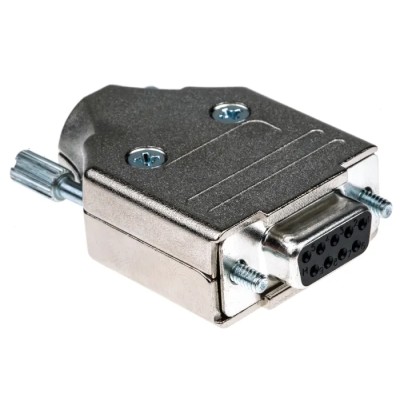 MH Connectors D-Sub 9 Way Straight Steel Housing Connector 250V 5A MHDM9-DB9S-K