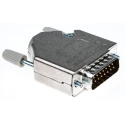 MH Connectors 15 Way Straight D-Sub Connector Steel Housing 250V 5A MHDTZK15-DB15P-K