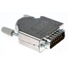 MH Connectors 15 Way Straight D-Sub Connector Steel Housing 250V 5A MHDTZK15-DB15P-K