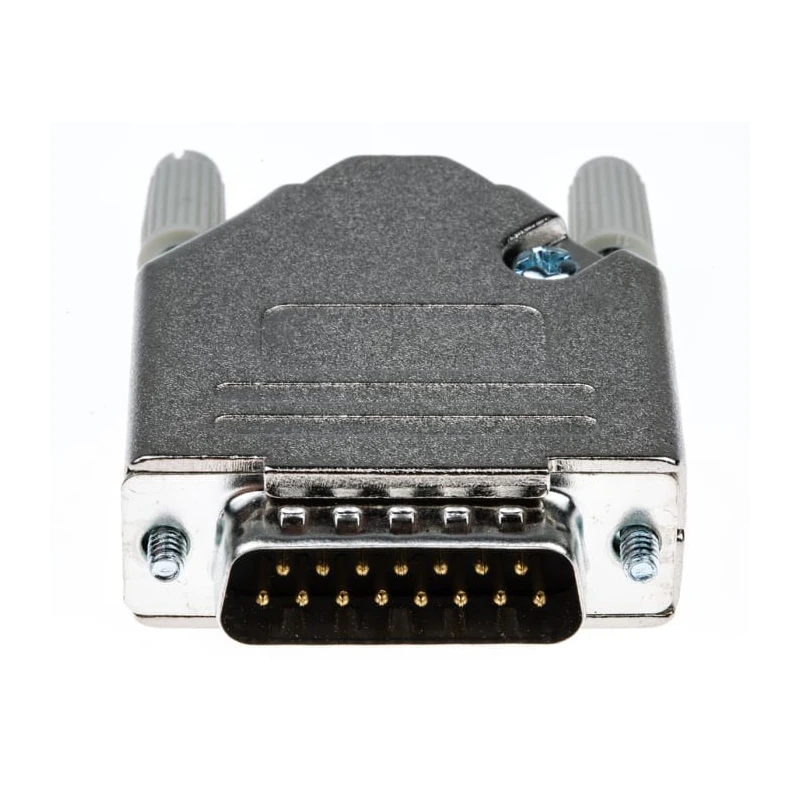 MH Connectors 15 Way Straight D-Sub Connector Steel Housing 250V 5A MHDTZK15-DB15P-K