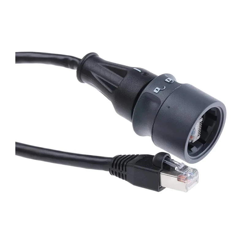 Bulgin Buccaneer Series RJ45 Connector Male Cable Cat5e S/FTP Shield Straight 1 Port 8 Way PXP6037/5M00