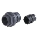 Bulgin Industrial Circular Connector Male Plug, 2 Contacts, Front Mount, Standard Size, IP66 IP68 IP69K PXP6012/02P/ST