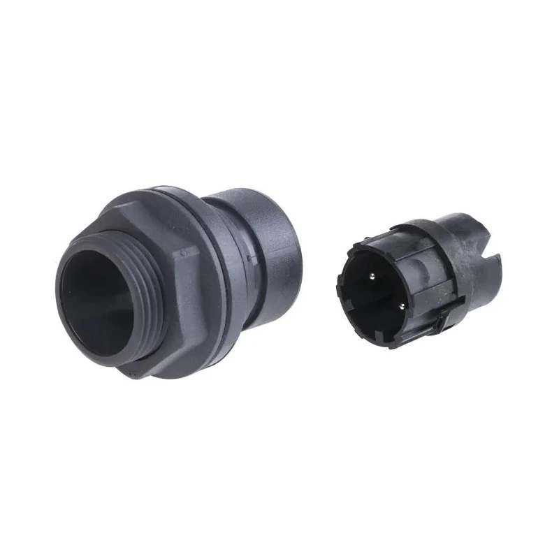 Bulgin Industrial Circular Connector Male Plug, 2 Contacts, Front Mount, Standard Size, IP66 IP68 IP69K PXP6012/02P/ST