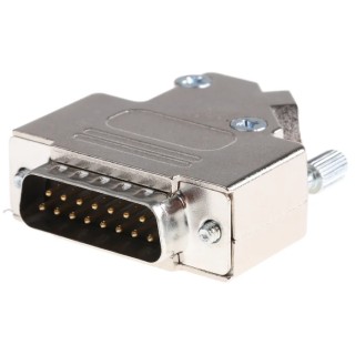 MH Connectors D-Sub Connector 15 Contacts Steel Housing Straight Orientation Solder Termination D45ZK