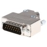 MH Connectors D-Sub Connector 15 Contacts Steel Housing Straight Orientation Solder Termination D45ZK