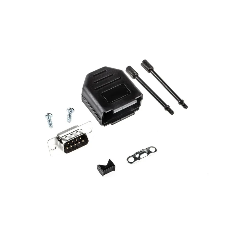 MH Connectors 9 Way Straight D-Sub Connector 250V 5A Polyamide Housing MHDPPK9-DB9P-K
