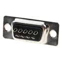 MH Connectors 9 Way Straight D-Sub Connector 250V 5A Polyamide Housing MHDPPK9-DB9P-K